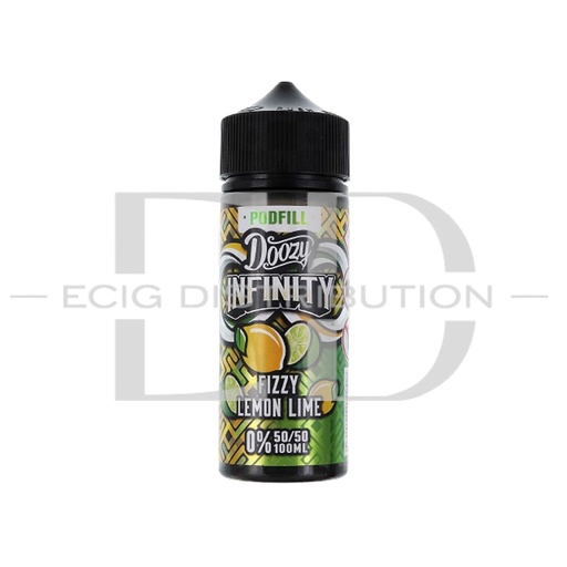 [DOOI10S50/50-FLL0MG] Doozy Infinity 100ML Shortfill 50/50 - Fizzy Lemon Lime 0MG