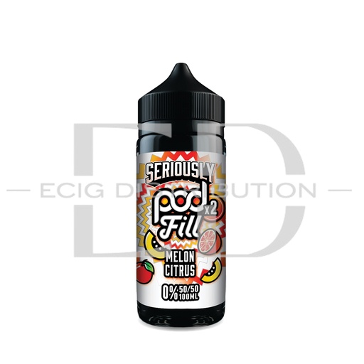 [DOOSPOF2100ML50/50-MC0MG] Doozy Seriously Pod Fill 2 100ML 50/50 - Melon Citrus 0MG