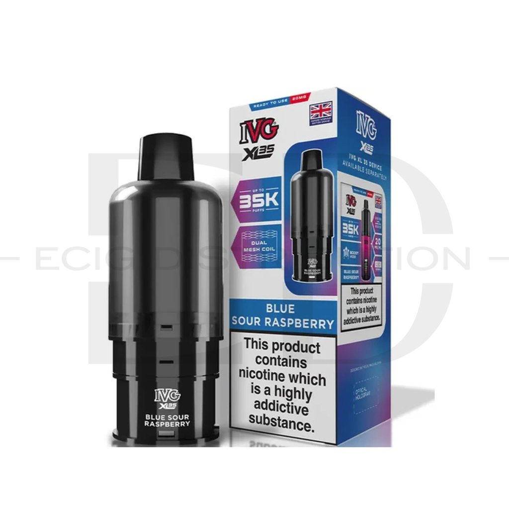 IVG XL 35 Refillable Pod - Blue Sour Raspberry 20MG