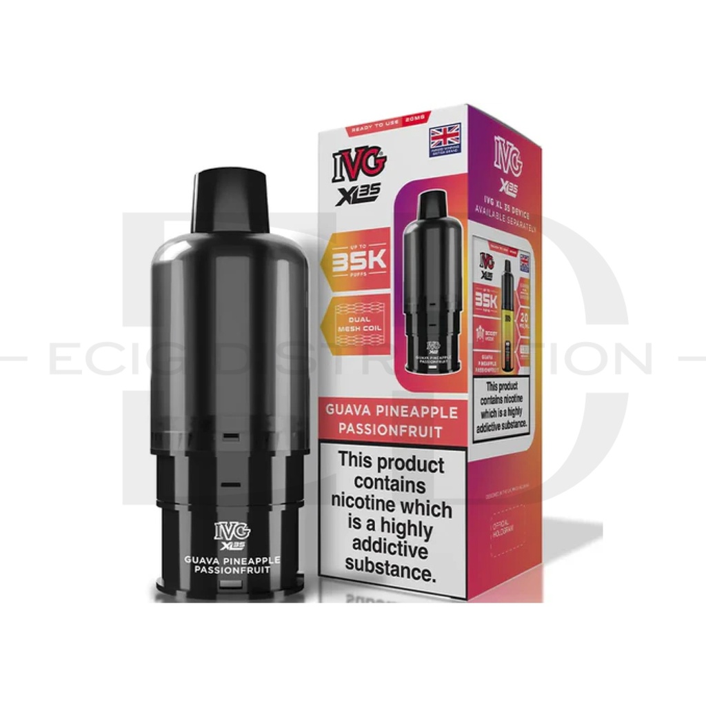 IVG XL 35 Refillable Pod - Guava Pineapple Passionfruit 20MG