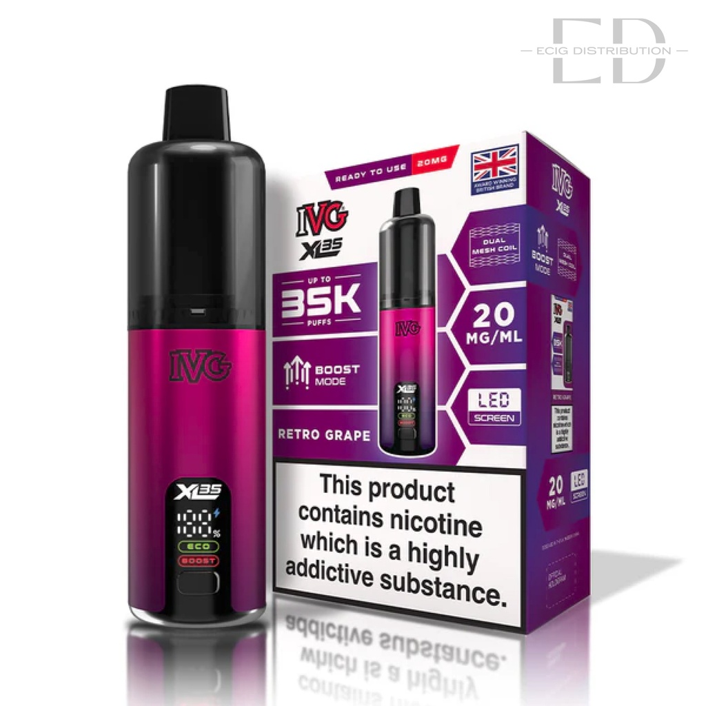 IVG XL 35 Pod Kit - Retro Grape 20MG
