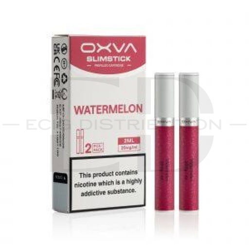 [OXVSREP2Pcs/Pack-W20MG] Oxva SlimStick Refillable Pod 2Pcs/Pack - Watermelon 20MG 