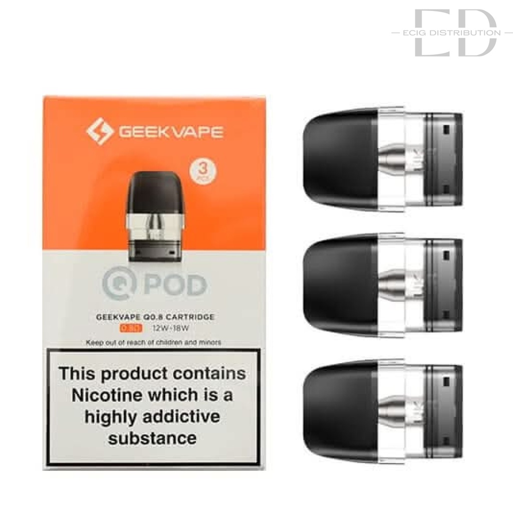 Geekvape Q Refillable Pod 3Pcs/Pack - 0.8 Ohm  