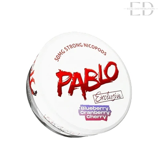 [PABNPO-BCC50MG] Pablo Nicotine Pouches - Blueberry Cranberry Cherry 50MG  