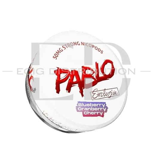 [PABNPO-BCC50MG] Pablo Nicotine Pouches - Blueberry Cranberry Cherry 50MG  