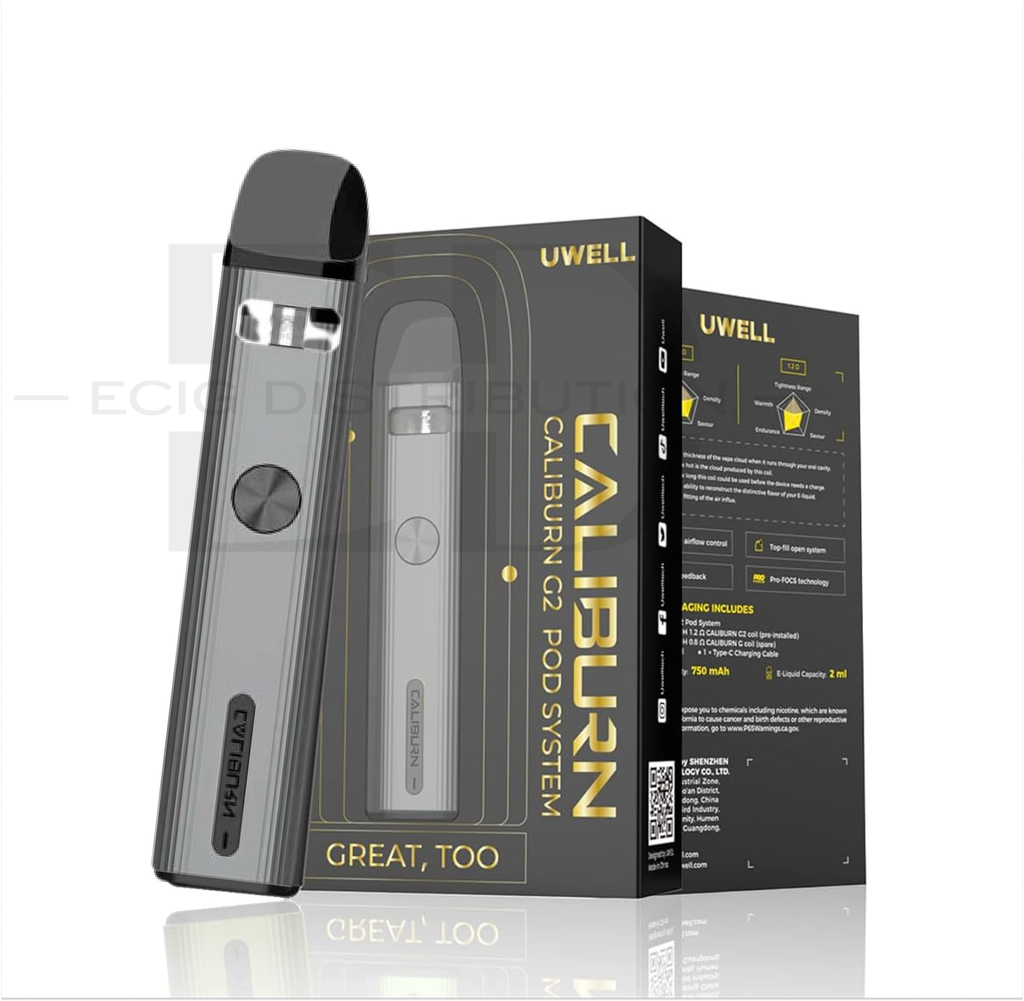 Uwell Caliburn G2 Pod Kit - Matte Gray 
