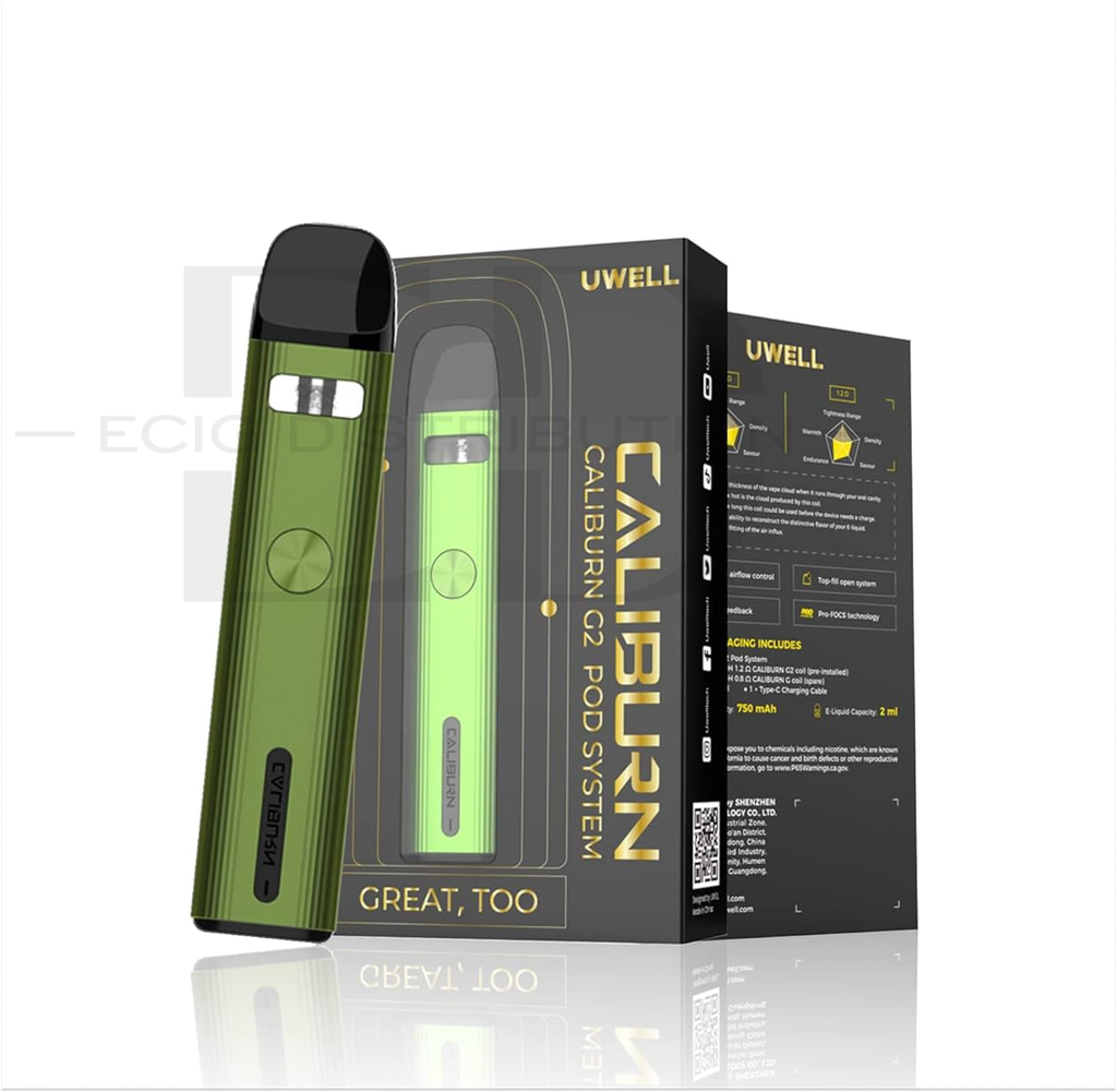 Uwell Caliburn G2 Pod Kit - Cobalt Green 