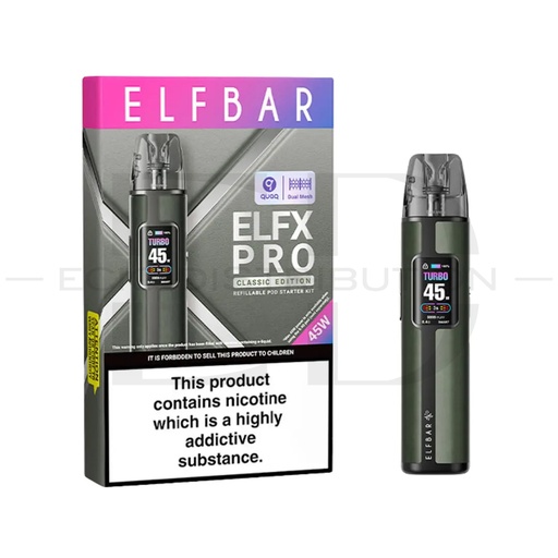 [ELFEPRCEPK-CG] Elfbar ELFX Pro Classic Edition Pod Kit - Cowboy Gray