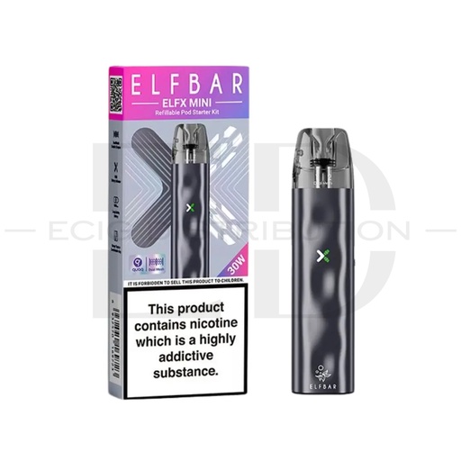 [ELFEMIPK-G] Elfbar ELFX Mini Pod Kit - Grey