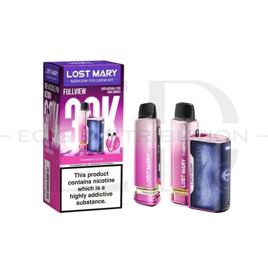 Lost Mary Nera 30K Full View Kit - Strawberry Ice