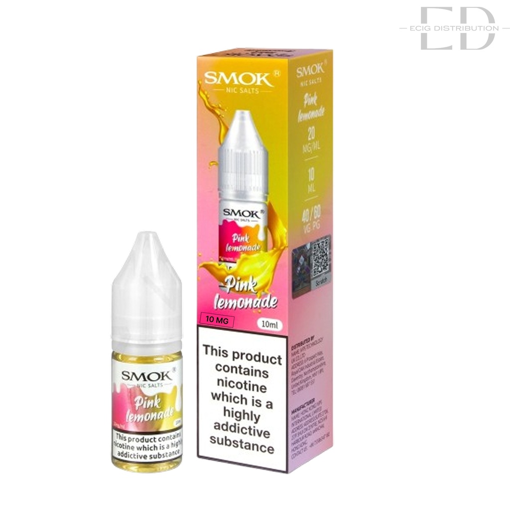 Smok Nic Salts - Pink Lemonade 10MG 
