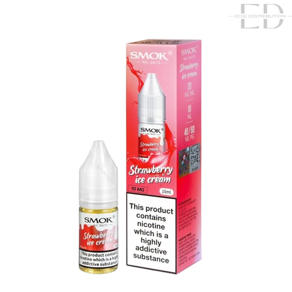 Smok Nic Salts - Strawberry Ice Cream 10MG 