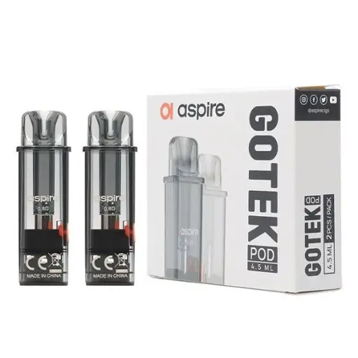 [ASPGREP2Pcs/Pack-0.8OHMX] Aspire Gotek Refillable Pod 2Pcs/Pack - 0.8 Ohm XL