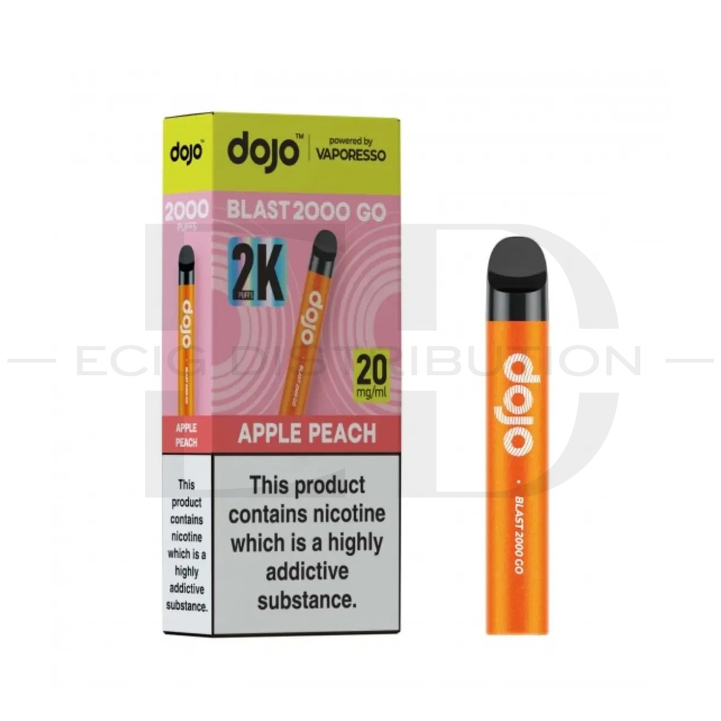 Vaporesso Dojo Blast 2000 Go Pod Kit - Apple Peach 20MG 