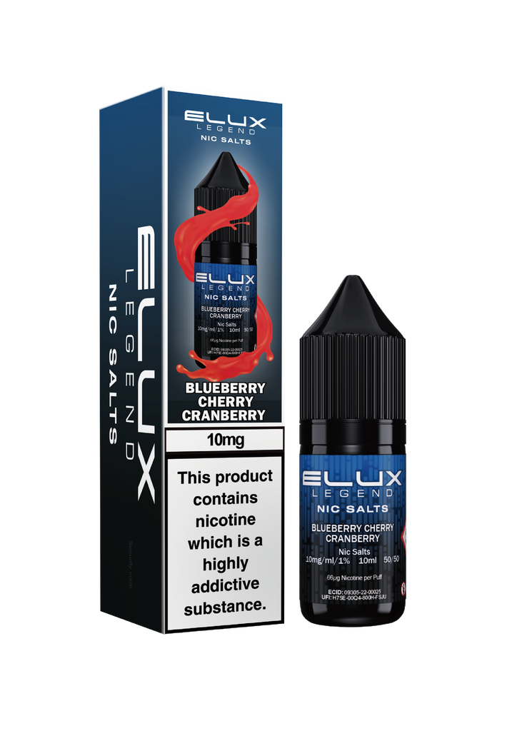 Elux Nic Salts - Blueberry Cherry Cranberry 10MG