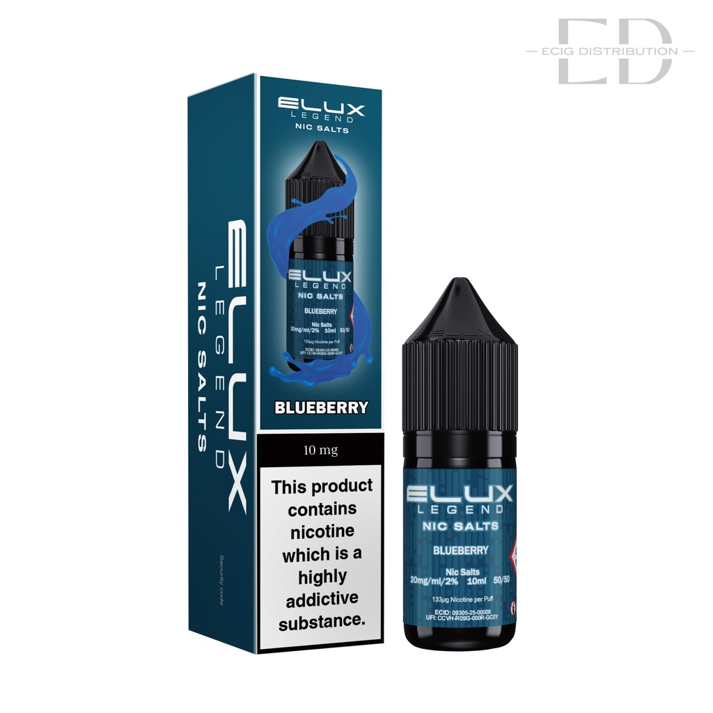 Elux Nic Salts - Blueberry 10MG