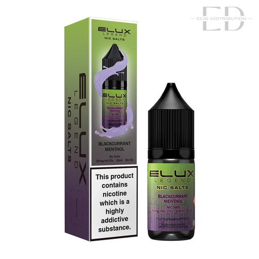 [ELUNSA-BM20MG] Elux Nic Salts - Blackcurrant Menthol 20MG