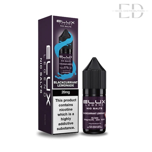 [ELUNSA-BL20MG] Elux Nic Salts - Blackcurrant Lemonade 20MG