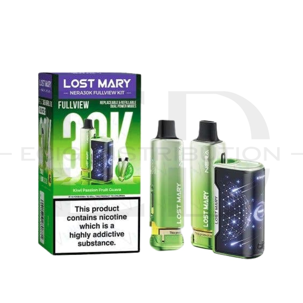 Lost Mary Nera 30K Full View Kit - Kiwi Passion Fruit Guava 