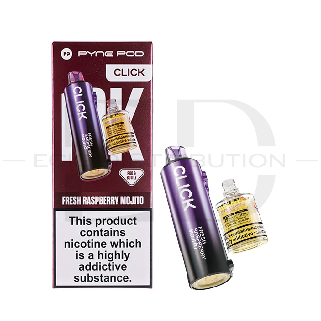 Pyne Pod Click 10K Refillable Pod - Fresh Raspberry Mojito