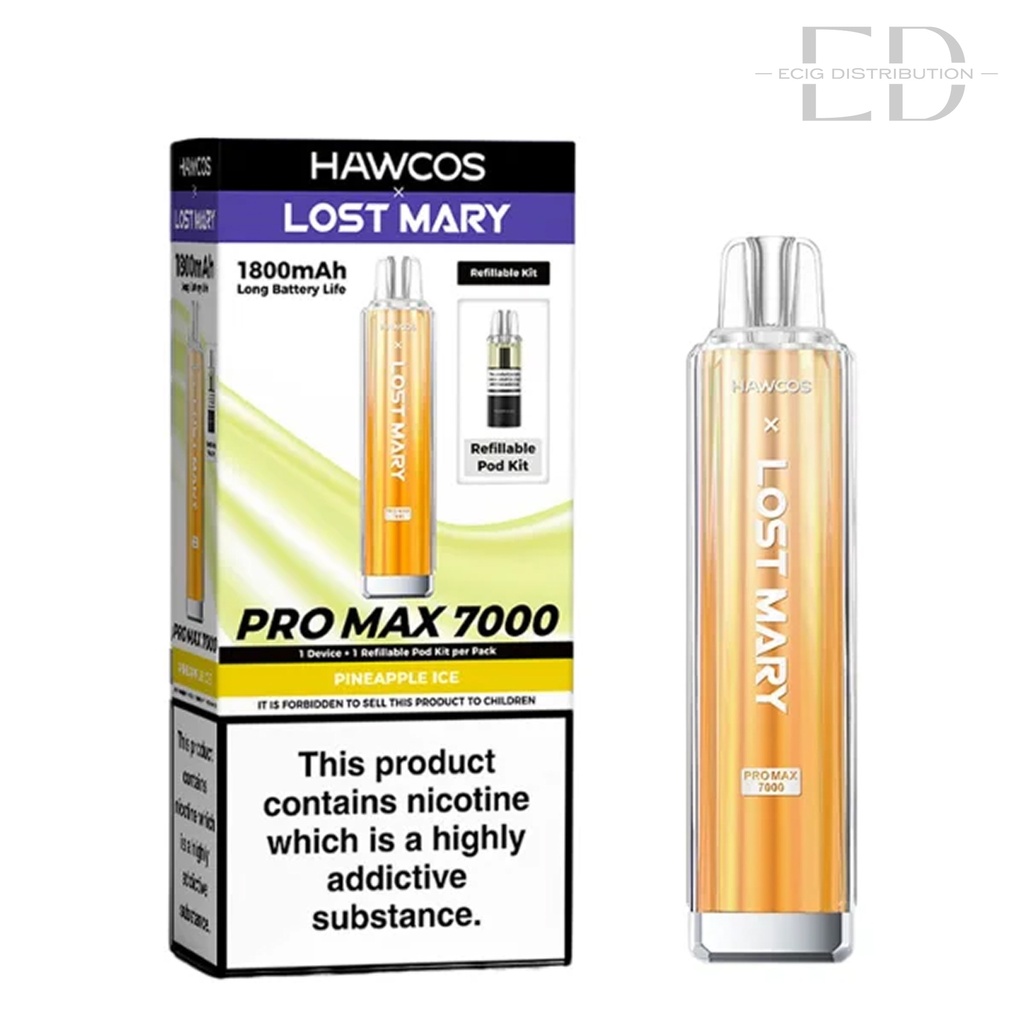 Lost Mary Hawcos Pro Max 7000 Pod Kit - Pineapple Ice 