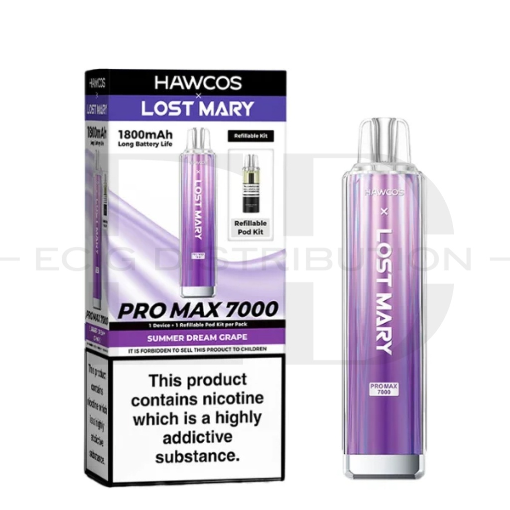 Lost Mary Hawcos Pro Max 7000 Pod Kit - Summer Dream Grape 