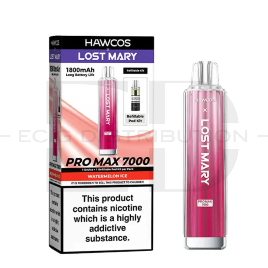 Lost Mary Hawcos Pro Max 7000 Pod Kit - Watermelon Ice 