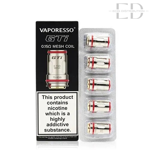 [VAPGMEC5Pcs/Pack-0.15OHM] Vaporesso GTI Mesh Coil 5Pcs/Pack - 0.15 Ohm 