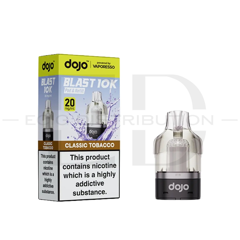 Vaporesso Dojo Blast 10K Refillable Pod - Classic Tobacco 20MG 