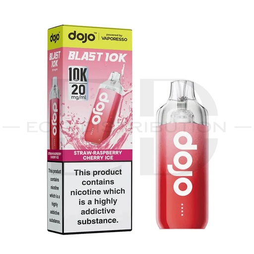 [VAPDBL10KPK-SRCI20MG] Vaporesso Dojo Blast 10K Pod Kit - Strawberry Raspberry Cherry Ice 20MG 