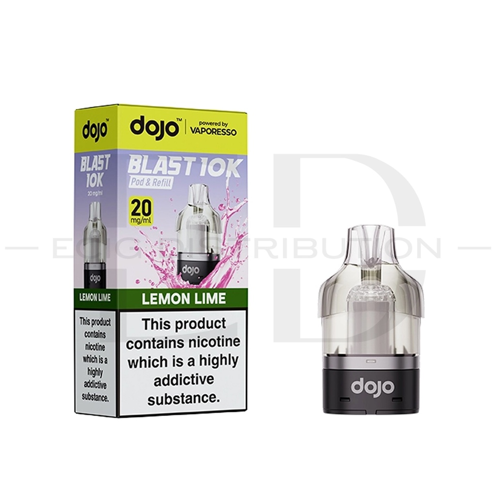 Vaporesso Dojo Blast 10K Refillable Pod - Lemon Lime 20MG