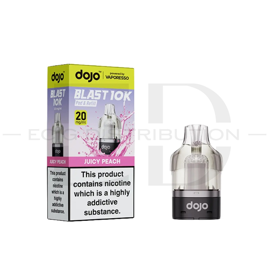 Vaporesso Dojo Blast 10K Refillable Pod - Juicy Peach 20MG