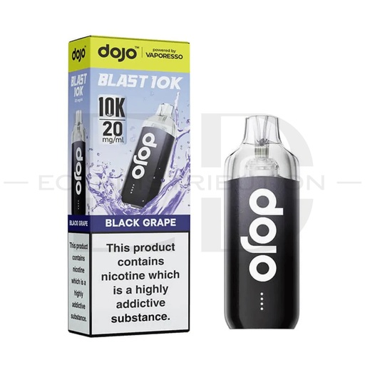 [VAPDBL10KPK-BG20MG] Vaporesso Dojo Blast 10K Pod Kit - Black Grape 20MG