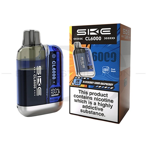 [SKECCLPK-BSR] SKE Crystal CL6000 Pod Kit - Blueberry Sour Raspberry 
