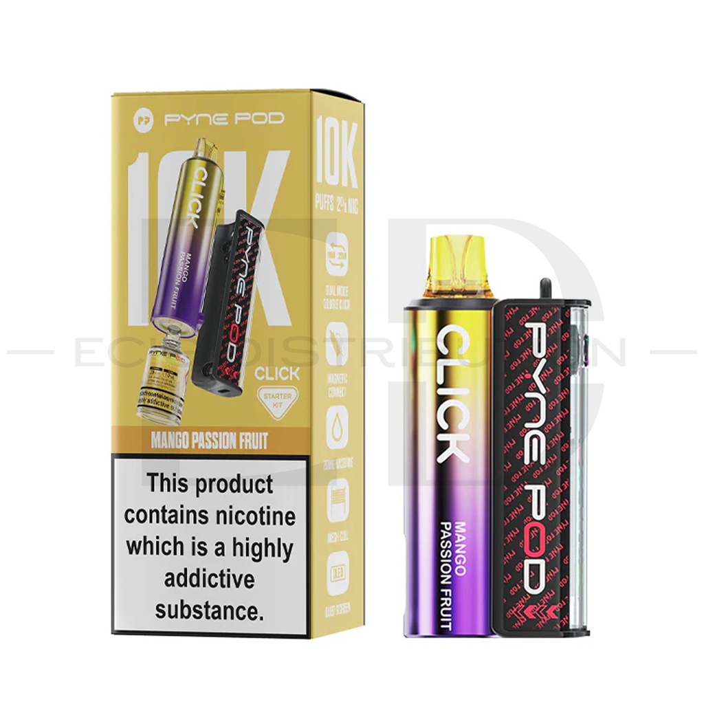 Pyne Pod Click 10K Starter Kit - Mango Passion Fruit